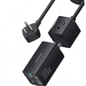 Woot - Baseus 100W 充电站，五合一旅行电源板 USB C 充电器，5折