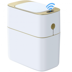 JUDRDO Bathroom Trash Can, Motion Sensor Trash Can with Lid 13L /3.5 Gallon @ Amazon