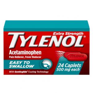 Tylenol Extra Strength Easy to Swallow Acetaminophen, 500 mg, 24 ct @ Amazon