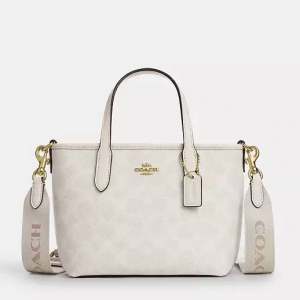 Coach City Mini Tote Bag In Signature Canvas