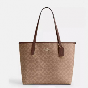 Coach City Tote Bag In Signature Canvas