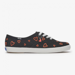 Keds Champion Denim Heart Embroidery Lace Up