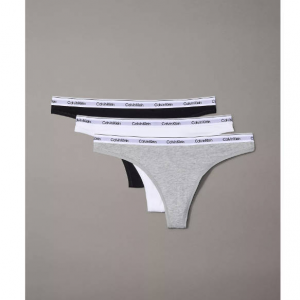 Calvin Klein Modern Logo 3-Pack Low Rise Thong