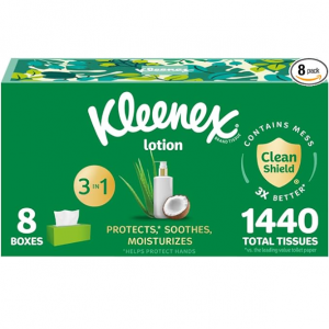 Kleenex 超柔软面巾纸 8盒 每盒180抽 @ Amazon
