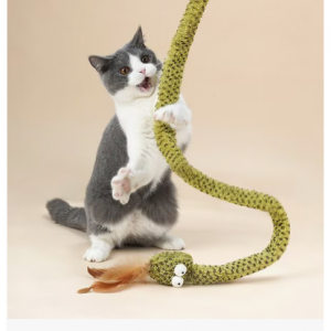 ZEZE 可爱精致的森林蛇逗猫棒玩具