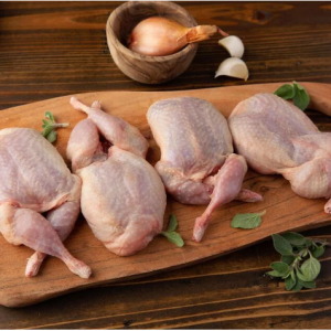 D'Artagnan Semi-Boneless European Quail frozen: 4 Quail (4 oz avg each)