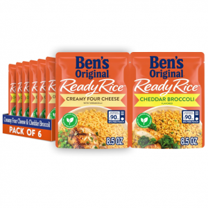 BEN'S 西班牙即時奶油芝士西藍花飯 8.5oz 6包 @ Amazon