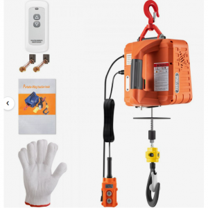 VEVOR 三合一電動葫蘆絞盤1500W 110V 電動絞盤起重機，1100磅便攜式電動絞盤