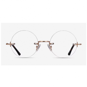 Palo Alto Glasses Round Golden Eyeglasses