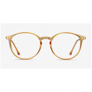 Amity Glasses Round Orange Eyeglasses