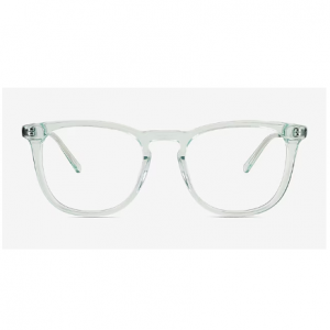 Vinyl Glasses Square Clear Mint Eyeglasses