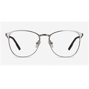 Ember Glasses Square Silver Eyeglasses