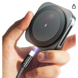 Amazon - LISEN 三合一折疊Magsafe充電器 ，現價$14.29