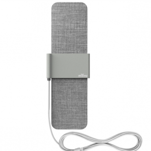 Mohu Versa 室内高清电视天线（灰色花呢），带 12 英尺同轴电缆