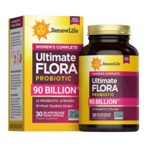 Renew Life Women's Care Probiotic 90 Billion CFU, 30 Vegetarian Capsules