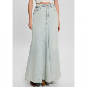 40% OFF GUESS Eco Paneled Denim Maxi Skirt @ GUESS