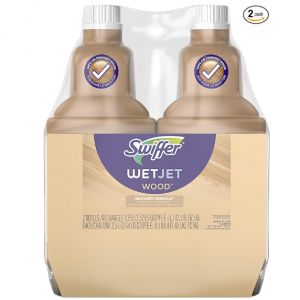 Swiffer Wetjet Wood Floor Cleaner Solution Refill, 42.2 Oz - 2 Pack @ Amazon