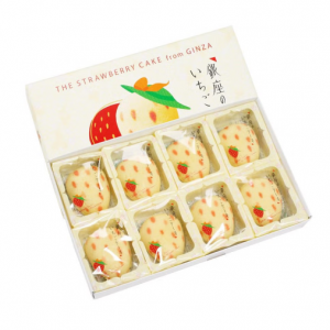 【日本直邮】东京香蕉 银座草莓蛋糕 8个装 1 盒