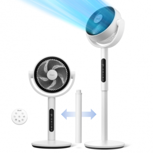 Levoit CirculAir Oscillating Fan, Standing Fan for Bedroom, 9 Speeds, 4 Modes @ Vesync