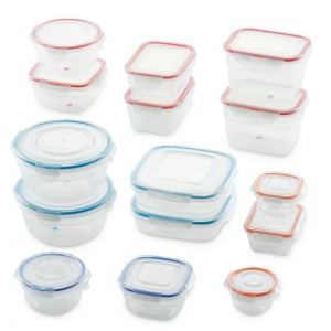 Lock n Lock Easy Essentials 30-Pc. Color Mates Storage Container Set @ Macy's