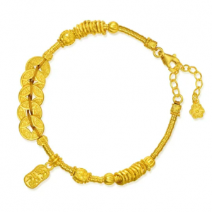 文化祝福999.9黄金手链