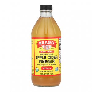 Bragg, 有机苹果醋（含醋母），未加工 - 未过滤，16 液量盎司（473 毫升）