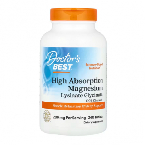 Doctor's Best, 高吸收镁，200 毫克，240 片（每片 100 毫克）