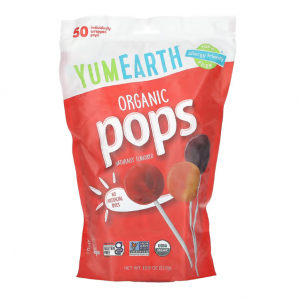 YumEarth, 有机棒棒糖，什锦口味，50 份，10.9 盎司（310 克）