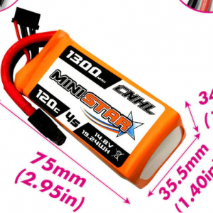 CNHL - CNHL1300mAh 14.8V 4S 锂电池，搭配XT60插头，现价$18.99