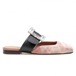 Dolce & Gabbana 天鹅绒木鞋