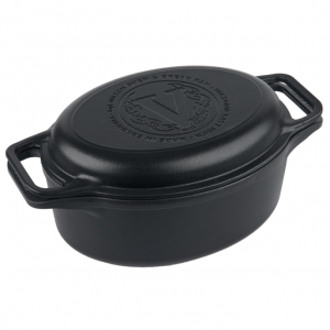 Victoria 2合1鑄鐵鍋 6誇脫 鍋蓋可做煎鍋 @ Amazon