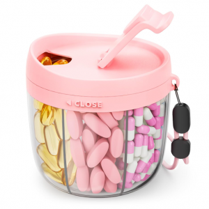 AMOOS 7格藥丸分配器 粉色 @ Amazon