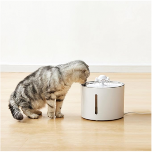 Amazon Basics Pet Water Fountain with Stainless Steel Top, 3L ,White (3 Filters included) @ Amazon