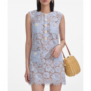 Self-Portrait Guipure Lace Mini Dress