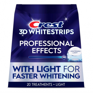 Crest 3D Whitestrips Radiant Express Plus Light, 40 Strips (20 Count Pack) @ Amazon