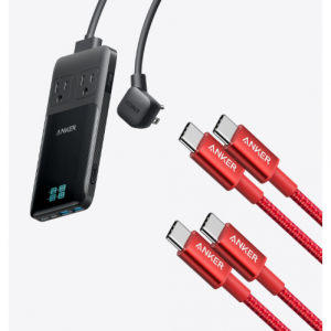 $51.98 off Anker Prime 6-in-1 Charging Station (140W) and 2 Pack Anker Cable (3 ft) @Anker