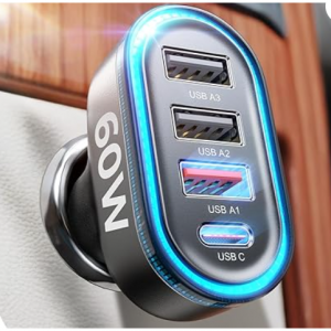 Extra 50% off LISEN 60W USB C Car Charger @Amazon