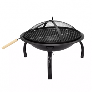 WestinTrends 22" Portable Round Steel Wood Burning Bonfire Foldable Fire Pit, Black @ Target