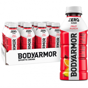 BODYARMOR ZERO Sugar Fruit Punch, 16 fl oz (pack of 12) @ Amazon