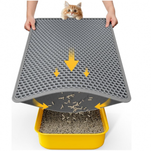 Powools Cat Litter Mat - 23.2'' x 14.6'' Small Litter Trapping Mat @ Amazon