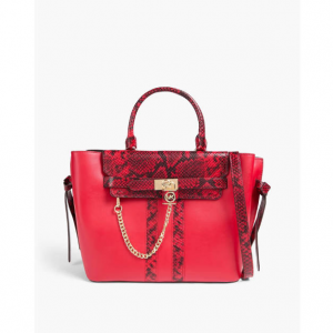 MICHAEL MICHAEL KORS Hamilton Legacy 蛇纹皮革托特包