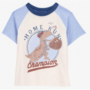 幼童恐龙印花短袖T恤