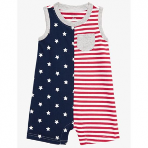 婴儿国旗主题连体衣
