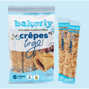 Bakerly chocolate hazelnut crepes to-go!1 Pack (6 crepes)