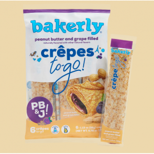 Bakerly PB&J crepes to-go!1 Pack (6 crepes)