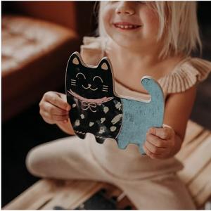 Cat, Animal Shaped Chalk Board / with Chalk @ Sleeping Stars