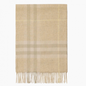Burberry 大格纹羊绒围巾