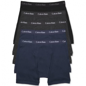 Calvin Klein 男士纯棉经典内裤5条