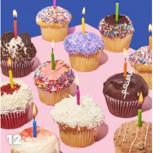 Goldbelly 父亲节特大纸杯蛋糕 - 自选 12 个装