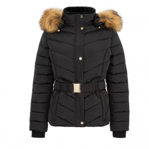 Firetrap Belt Bubble Jacket Womens